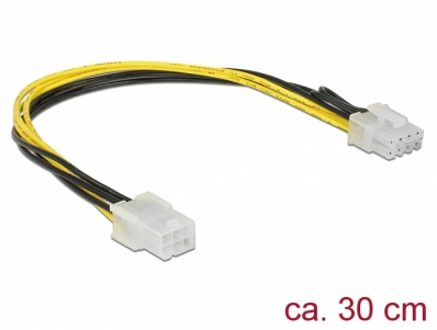 Delock PCI Express power cable 6 pin female > 8 pin male 30 cm
