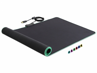 Delock USB Mouse Pad 900 x 400 x 3 mm with RGB Illumination