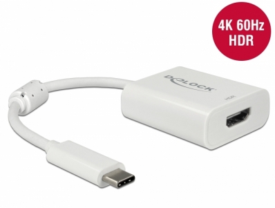 Delock USB Type-C™ Adapter zu HDMI (DP Alt Mode) 4K 60 Hz mit HDR Funktion