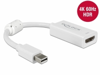 Delock Mini DisplayPort 1.4 Adapter to HDMI 4K 60 Hz with HDR function Passive white