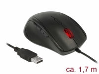 Delock Egonomic optical 5-button USB mouse - left handers