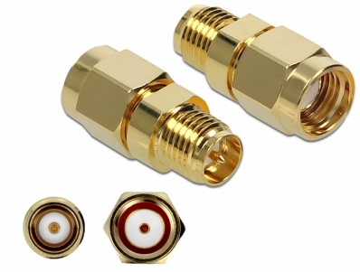 Delock Adapter RP-SMA plug to RP-SMA jack 10 GHz