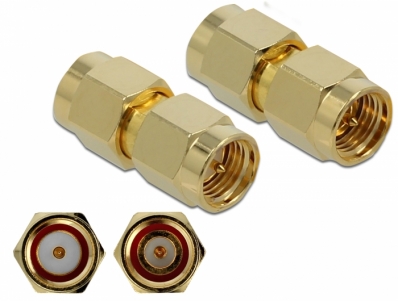 Delock Adapter SMA plug to SMA plug 10 GHz