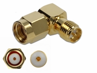 Delock Adapter RP-SMA plug to RP-SMA jack 90° 10 GHz