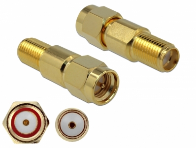 Delock Adapter SMA plug to SMA jack 3 GHz