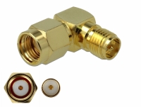 Delock Adapter RP-SMA plug to RP-SMA jack 90° 3 GHz