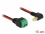 Delock Cable DC 5.5 x 2.1 mm male to Terminal Block 2 pin 15 cm angled