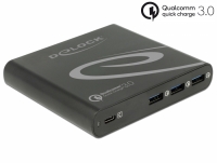 Delock USB Charger 1 x USB Type-C™ PD 85 W + 3 x USB Type-A Qualcomm Quick Charge 3.0