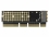 Delock PCI Express x16 (x4 / x8) Card to 1 x NVMe M.2 Key M for Server