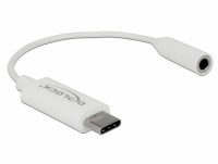 Delock Audio adapter USB Type-C™ to stereo jack female 14 cm white