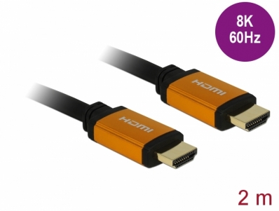 Delock Ultra High Speed HDMI Cable 48 Gbps 8K 60 Hz 2 m