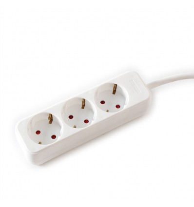 VALUE Power Strip, 3-way, white, 1.5 m