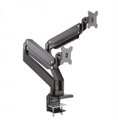 ROLINE Dual LCD Monitor Stand Pneumatic, Desk Clamp, Pivot, 15 kg, 5 Joints