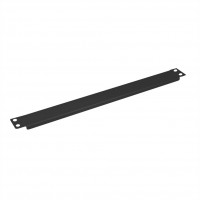 Value 19" Blank Panel, 1U, Metal, RAL 9005 black