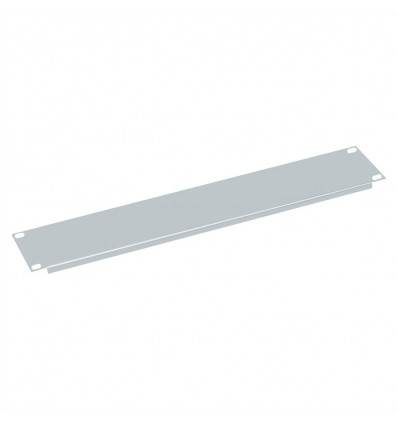 Value 19" Blank Panel, 2U, Metal, RAL 7035 lightgrey