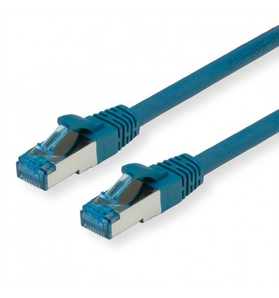 VALUE S/FTP Patch Cord Cat.6A, blue, 0.3 m