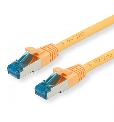 VALUE S/FTP Patch Cord Cat.6A, yellow, 0.3 m