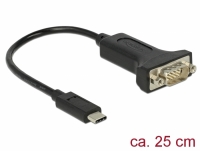 Delock Adapter USB Type-C™ > 1 x Serial DB9 RS-232