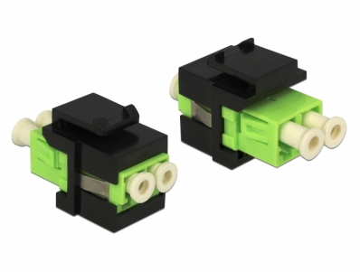 Delock Keystone Module LC Duplex female > LC Duplex female multi-mode