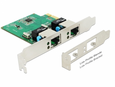 Delock PCI Express Card with 2 x Gigabit LAN