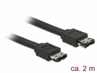 Delock Cable eSATA 3 Gb/s receptacle > eSATA receptacle 2 m black