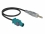 Delock Antenna cabel FAKRA Z plug > DIN plug RG-174 32 cm black