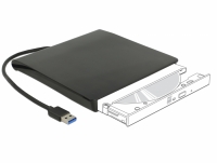 Delock External Enclosure for 5.25″ Slim SATA Drives 12.7 mm to USB Type-A male
