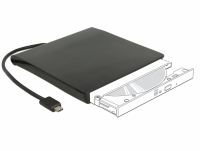 Delock External Enclosure for 5.25″ Slim SATA Drives 12.7 mm to USB Type-C™ male