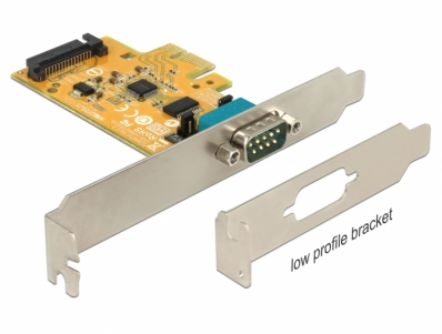 Delock PCI Express Card to 1 x Serial with voltage supply ESD protection