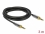 Delock Stereo Jack Cable 3.5 mm 3 pin male to male with screw adapter 3 m