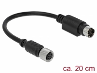 Navilock Connection Cable M8 6 Pin female waterproof > MD6 male RS-232 0.2 m