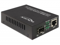 Delock PoE+ Media Converter 10/100/1000Base-T to SFP