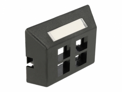 Delock Keystone Outlet 4 Port for furniture installation