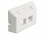 Delock Keystone Outlet 2 Port for furniture installation