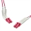 VALUE Fibre Optic Jumper Cable, 50/125µm, LSOH, LC/LC, OM4, Flex boots, 1.0 m