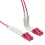 VALUE Fibre Optic Jumper Cable, 50/125µm, LSOH, LC/LC, OM4, Flex boots, 0.5 m