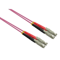 ROLINE FO Jumper Cable Duplex, 50/125µm OM4, LSH/LSH, UPC Polish, LSOH, violet,