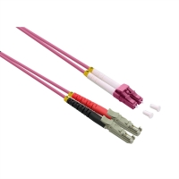 ROLINE FO Jumper Cable 50/125µm OM4, LSH/LC, UPC Polish, LSOH, violet, 7.5 m