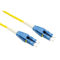 ROLINE Fibre Optic Jumper Cable duplex, 9/125µm, OS2, LC/LC, duplex, yellow, 3.0