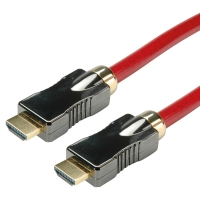 ROLINE HDMI 8K (7680 x 4320) Ultra HD Cable + Ethernet, M/M, red, 1.0 m