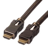 ROLINE HDMI Ultra HD Cable + Ethernet, M/M, black, 5.0 m