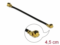 Delock Antenna Cable MHF® I plug to MHF® I plug 1.13 4.5 cm