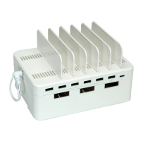 VALUE USB Charging Station, 7 Port, with Storage Box