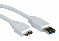 Secomp STANDARD USB 3.1 Gen 1 Cable, A - Micro B, M/M, beige, 0.8 m