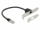 Delock Network Extension Cable RJ45 Cat.5e 30 cm with Standard and Low Profile Slot Bracket