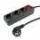 ROLINE Power Strip, 3-way, with Switch, black, 1.5 m