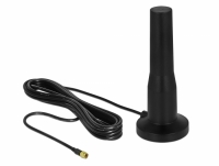 Delock LTE Antenna SMA plug 3 - 5 dBi 12 cm fixed omnidirectional with magnetic base and connection cable RG-174 A/U 3 m outdoor