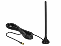 Delock LTE Antenna SMA plug 3 - 5 dBi 12.5 cm fixed omnidirectional with magnetic base and connection cable RG-174 A/U 3 m outdo