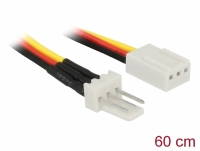 Delock Fan Power Cable 3 pin male to 3 pin female 60 cm