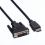 VALUE DVI Cable, DVI (18+1) - HDMI, M/M, black, 2 m